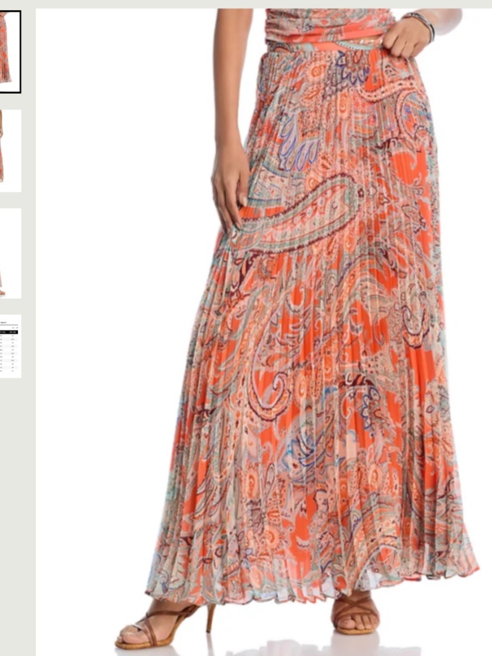 L'AGENCE TORIN PLEATED MAXI SKIRT - NWT - Size 2